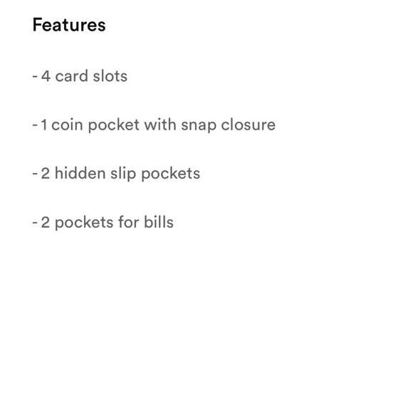 NWOB- Lo & Sons small saffiano leather wallet - Picture 6 of 9